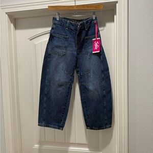Justice Barrel Jean in Classic Blue